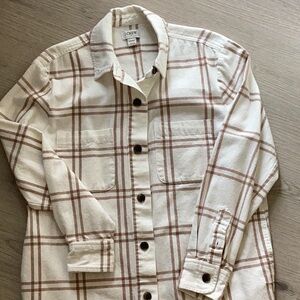 Plaid Button-Up Shirt